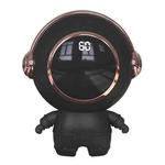 USB Astronaut Shape Digital Display 1800mAh Power Bank Hand Warmer, Color: Black