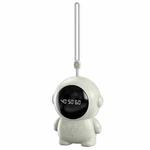 USB Astronaut Shape Digital Display 1800mAh Power Bank Hand Warmer, Color: Beige