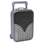 X1 Mini Trolley Case Bluetooth Speaker Retro Card Radio Portable Audio, Color: Deep Black