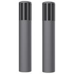 For Teslamic Microphone 1pair Silicone Protective Case Wireless Mic Cover(Advanced Gray)