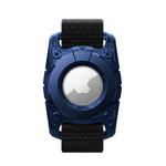 For Airtag Watch Band IP67 Grade Waterproof Case With Paste Bracelet(Royal Blue)