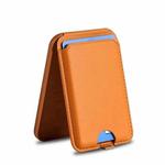 For IPhone 15 / 14 / 13 Series MagSafe Wallet Card Holder With Adjustable Stand(Brown)