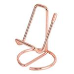 Wrought Iron Stable Desktop Tablet Phone Lazy Stand Office Business Card Holder(Rose Gold)