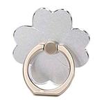 Metal Cell Phone Finger Ring Holder Rotatable Desktop Phone Stand, Color: 4 Leaf Grass Oxidation Silver