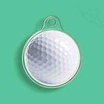 For Airtag Transparent TPU Painted Pattern Tracker Anti-fall Protective Case, Color: Golf