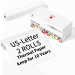 Phomemo 2rolls /Box Letter Writing Quick-Drying Thermal Paper 10-Year Long-Lasting For M832 / M833 / M834 / M835 Printer