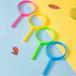 4pcs Children Color Magnifier 60mm Handheld Plastic Magnifying Glass, Color Random Delivery