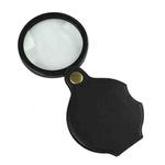 50mm 10X Folding Leather Case Magnifier Pocket Magnifying Glass