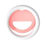 10cm Mobile Phone Fill Light Half-Ring Clip Type Unblocked Screen Lamp(Pink)