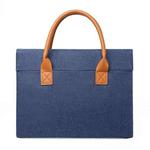 13.3 Inch Oxford Cloth Lightweight Portable Laptop Bag With PU Handle(Blue)