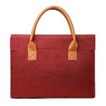 15.6 Inch Oxford Cloth Lightweight Portable Laptop Bag With PU Handle(Red)