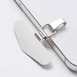 Cell Phone Lanyard Fixing Clip Metal Stainless Steel Patch(Silver)