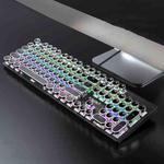 T-WOLF T75 104 Keys Adjustable RGB Light Computer Game Wired Mechanical Keyboard(Black)