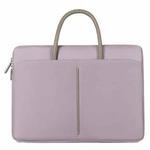 13 -13.3 Inch Oxford Cloth Laptop Bag Mens Womens Briefcase with PU Handle(Lotus Pink)