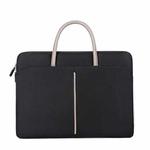 15 -15.6 Inch Oxford Cloth Laptop Bag Mens Womens Briefcase with PU Handle(Dark Black)