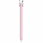 For Apple Pencil (USB-C) AhaStyle PT129-3 Stylus Cover Silicone Cartoon Protective Case, Style: Pink Cow