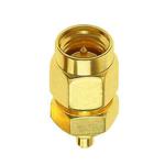 SMA Male To  MMCX Male Coaxial Adapter Kit Brass Coaxial Connector RF Antenna Adapter