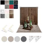 2pcs 60cm Double-Sided Background Board + 7pcs Backdrop Paper Photography Props Set, Spec: Set 5 