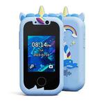 2.4 Inch Touchscreen Kids Smart Phone Toy F With Camera Music Player 512MB SD Card(Blue)