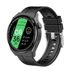 GT3Pro 1.28-Inch Health Monitoring Bluetooth Call Smart Watch With NFC, Color: Black Silicone