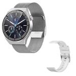 GT3Pro 1.28-Inch Health Monitoring Bluetooth Call Smart Watch With NFC, Color: Silver Steel