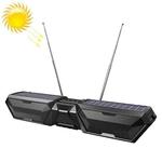 DV-880 Dual Solar Wireless Bluetooth Speaker Outdoor Long Radio(Black)