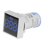 SINOTIMER ST17HZ 22mm Square LED Digital Display 50-75Hz AC Frequency Signal Indicator(03 Blue)
