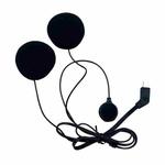 HD Noise-Proof Helmet Intercom Headset Microphone(10Pin Plug+Single Microphone+Double Speaker)