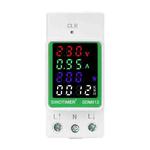 SINOTIMER DIN Rail AC Digital Display Current Voltage Power Electricity Multi-Function Tester, Model: SDM012-1