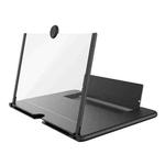 Pull-Out Folding Phone Screen Amplifier HD Anti-Blue Light Magnifying Glass, Color: 14-inch-Black