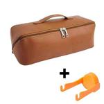 For Dyson Hair Dryer Curling Wand Portable Storage Bag, Color: Brown+Hair Dryer Rack