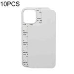 For iPhone 15 Pro Max 10PCS 2D Blank Sublimation Phone Case(Transparent)