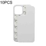 For iPhone 15 Plus 10PCS 2D Blank Sublimation Phone Case(Transparent)