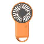 Handheld Foldable Desktop USB Rechargeable Mini Fan Mountaineering Hook Mute Fan(Orange)