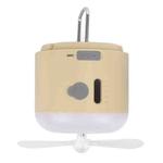 Outdoor Camping Tent Hanging Ambient Light Magnetic Spray Humidification Fan(Khaki)