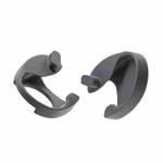 For Apple Vision Pro 1pair Dual Headwear Strap Buckle Knitting Use Accessories(Black)