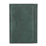 Tri-fold Magnetic Leather Wallet Card Holder for iPhone 15/14/13/12 Series(Green)