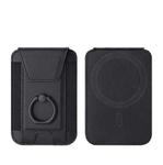 Magsafe Card Holder with Ring Elastic Wallet For iPhone 15/14/13/12 Series(Black)