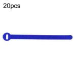 20pcs Data Cable Storage And Management Strap T-Shape Nylon Binding Tie, Model: Blue 12 x 200mm