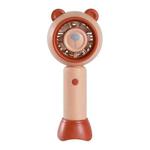 USB Handheld Fan Mini Portable Desktop Cute Cartoon Fan(Brown Bear)