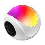 SY-688 TWS RGB Colorful Light Mini Card Bluetooth Speaker(White)