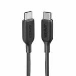 ANKER A8852 Powerline III 0.9m Fiber Dual Type-C 60W Fast Charging Data(Black)