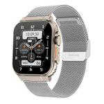 A70 1.96 Inch Health Monitoring Multifunctional IP68 Waterproof Bluetooth Call Smart Watch(Silver Steel)