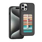 For iPhone 15 Pro NFC Four-Color E-ink Screen DIY Phone Case(Black)