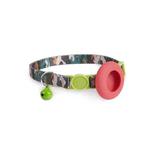 For AirTag Pet Collar Holder Print Design Case with Bell and Safety Buckle, Style: Forest camouflage