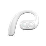 LX09 Single Ear Dual Speaker Stereo OWS On-Ear Bluetooth Earphone(White)