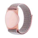 For Huawei Tag Tracker Nylon Loop Watchband Protective Case 220mm(Pink Sand)