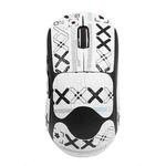 For Logitech GPW 2-Generation Mouse Anti-Slip Stickers Absorb Sweat Paste, Color: White Print Fully Surround