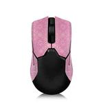 Snowflake Pattern Anti-slip Mouse Stickers For Razer Viper Ultimate Pink Half Surround