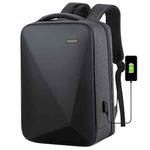 16 inch Large Capacity Password Lock Anti-Theft Laptop Backpack With USB Port(Dark Gray)